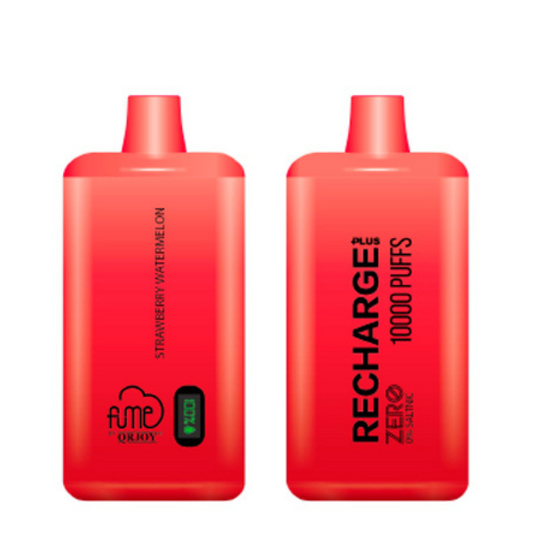 VAPE FUME RECHARGE PLUS 0% NIC 10.000 PUFF STRAWBERRY WATERMELON