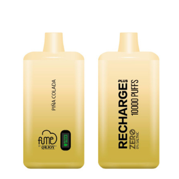 VAPE FUME RECHARGE PLUS 0% NIC 10.000 PUFF PIÑA COLADA