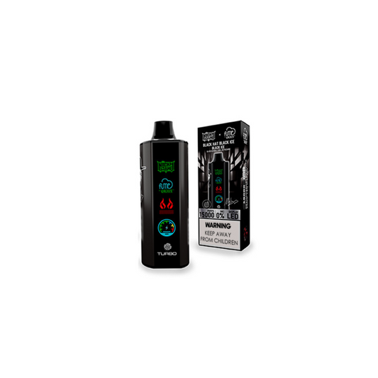 VAPE FUME NICKY JAM 15.000 PUFF 0% NIC BLACK HAT BLACK ICE  (BLACK BERRIES)