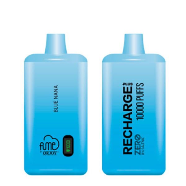 VAPE FUME RECHARGE PLUS 0% NIC 10.000 PUFF BLUE NANA