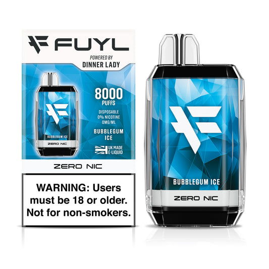 VAPE FUYL BY DINNER LADY 8000 PUFFS BUBBLEGUM ICE