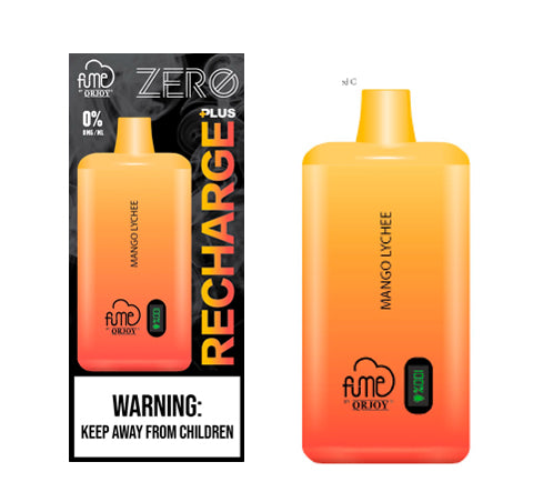 VAPE FUME MANGO LYCHEE RECHARGE PLUS 0% NIC 10.000 PUFF