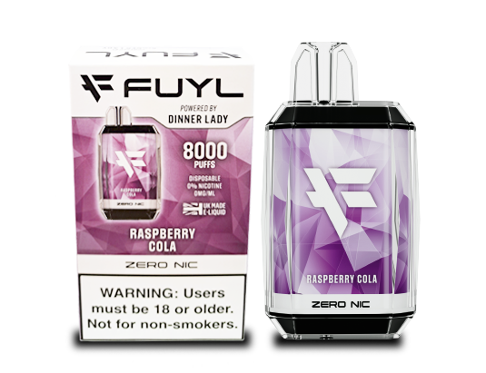 VAPE FUYL BY DINNER LADY 8000 PUFFS RASPBERRY COLA