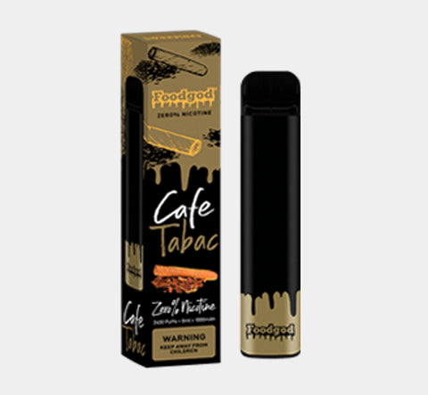 VAPE FOODGOD CAFE TABACO 0% NIC 2400 PUFFS